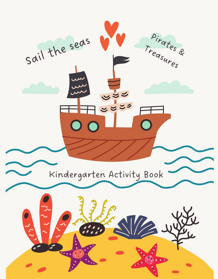 Pirates & Treasures Kindergarten Activity Book