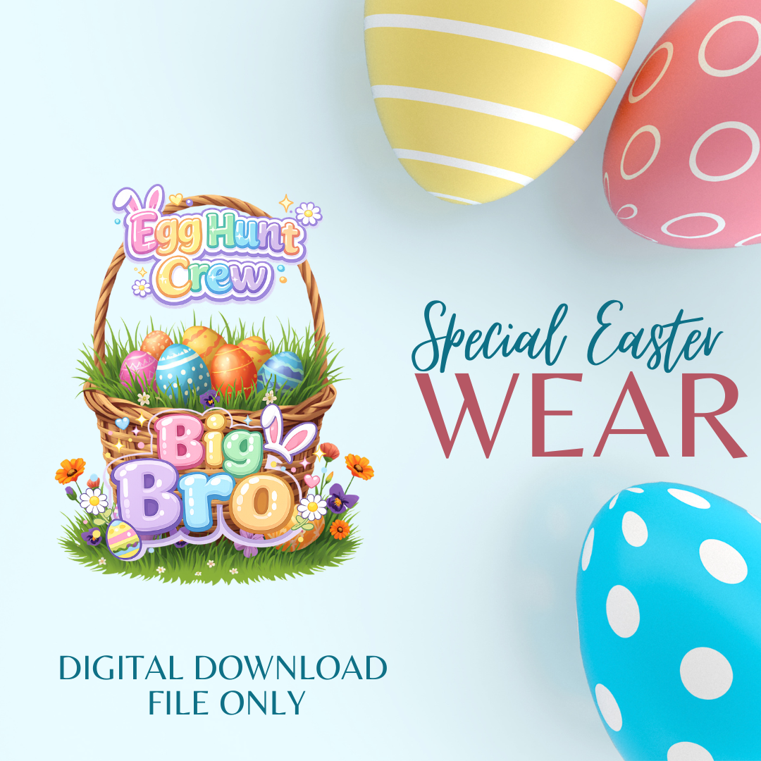 Egg Hunt Crew Easter Shirt Bundle (Individual) | PNG Digital Download