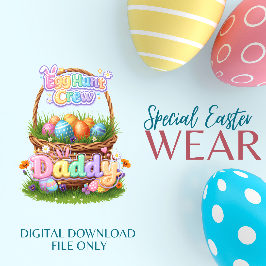 Egg Hunt Crew Easter Shirt Bundle (Individual) | PNG Digital Download