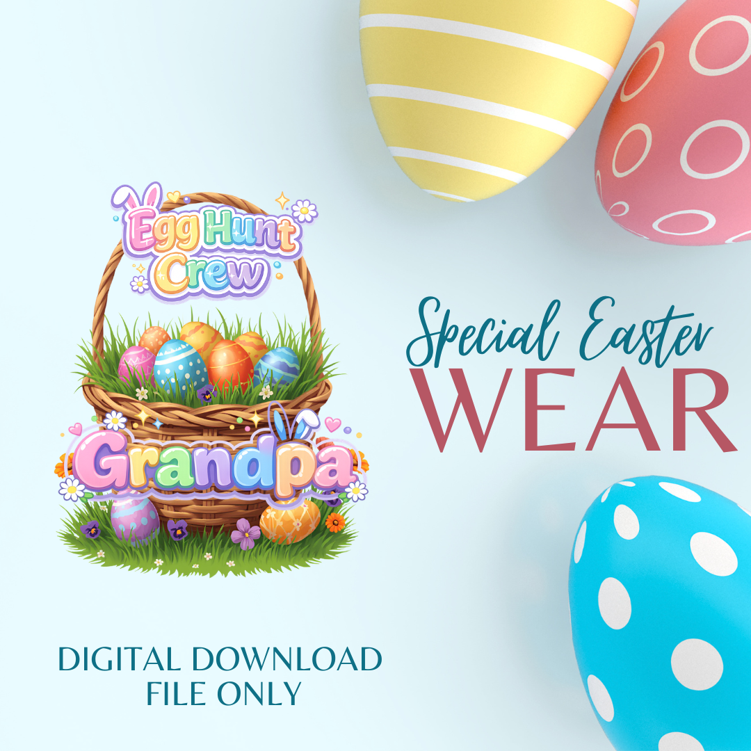 Egg Hunt Crew Easter Shirt Bundle (Individual) | PNG Digital Download