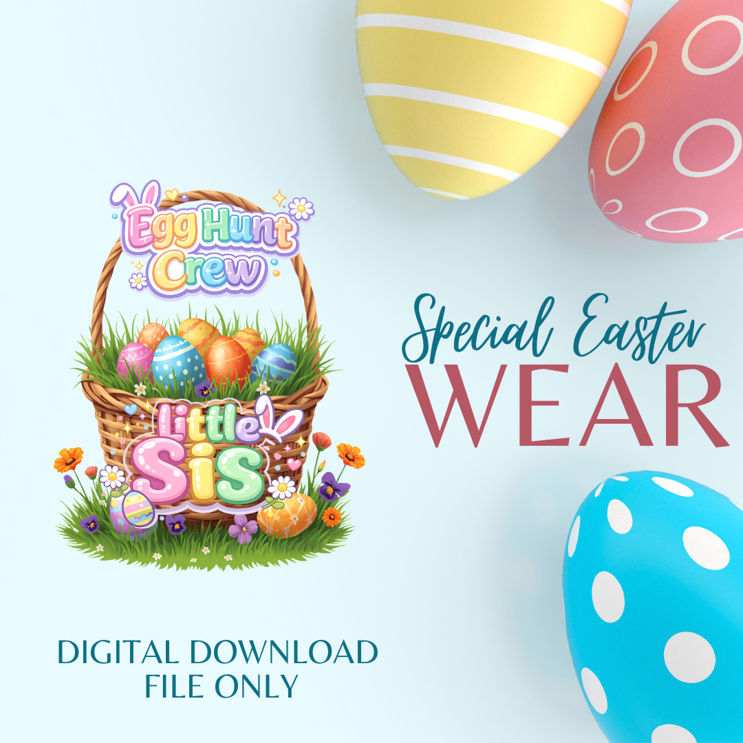Egg Hunt Crew Easter Shirt Bundle (Individual) | PNG Digital Download