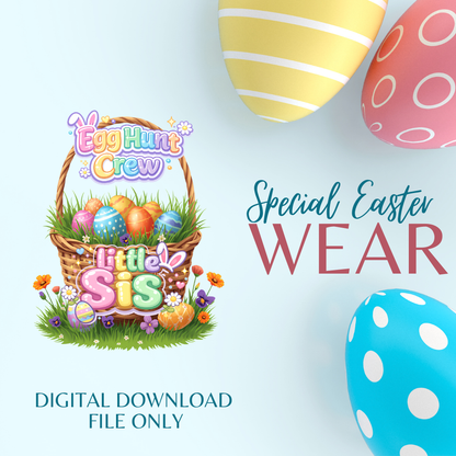 Egg Hunt Crew Easter Shirt Bundle (Individual) | PNG Digital Download