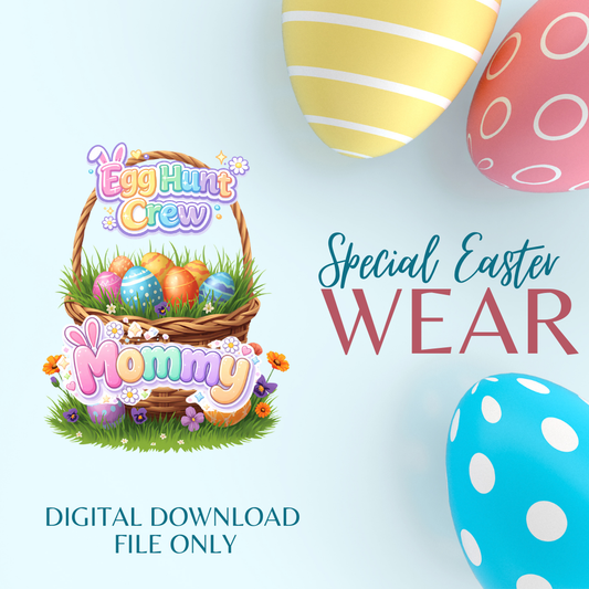 Egg Hunt Crew Easter Shirt Bundle (Individual) | PNG Digital Download