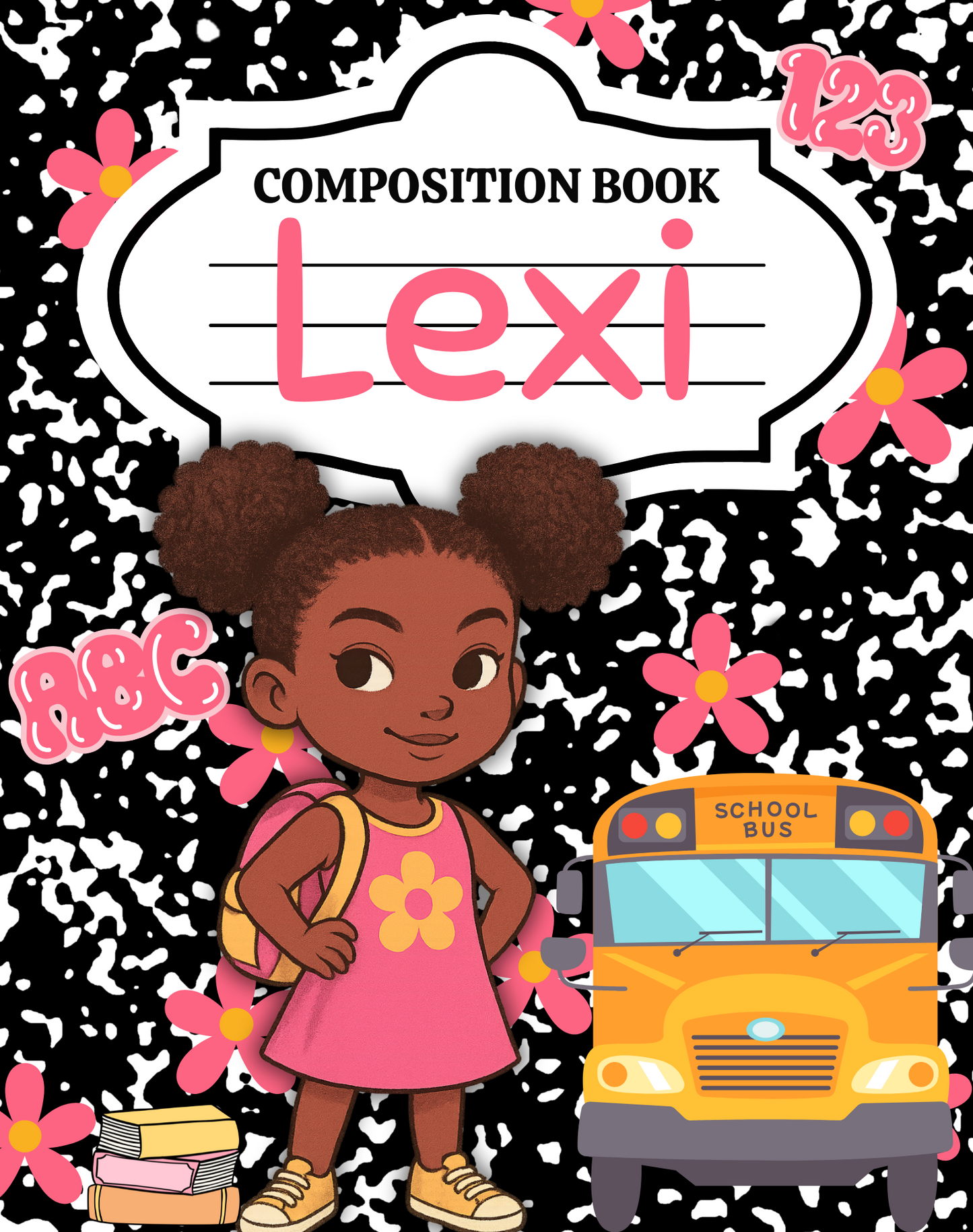 Composition Notebook Designs - Editable Templates