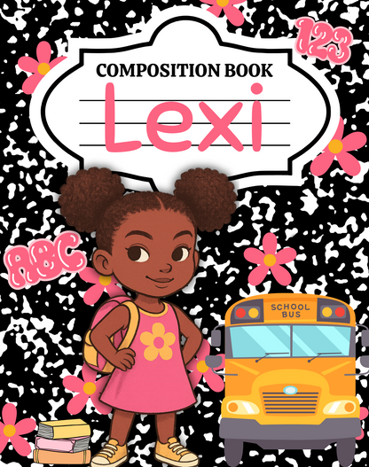 Composition Notebook Designs - Editable Templates