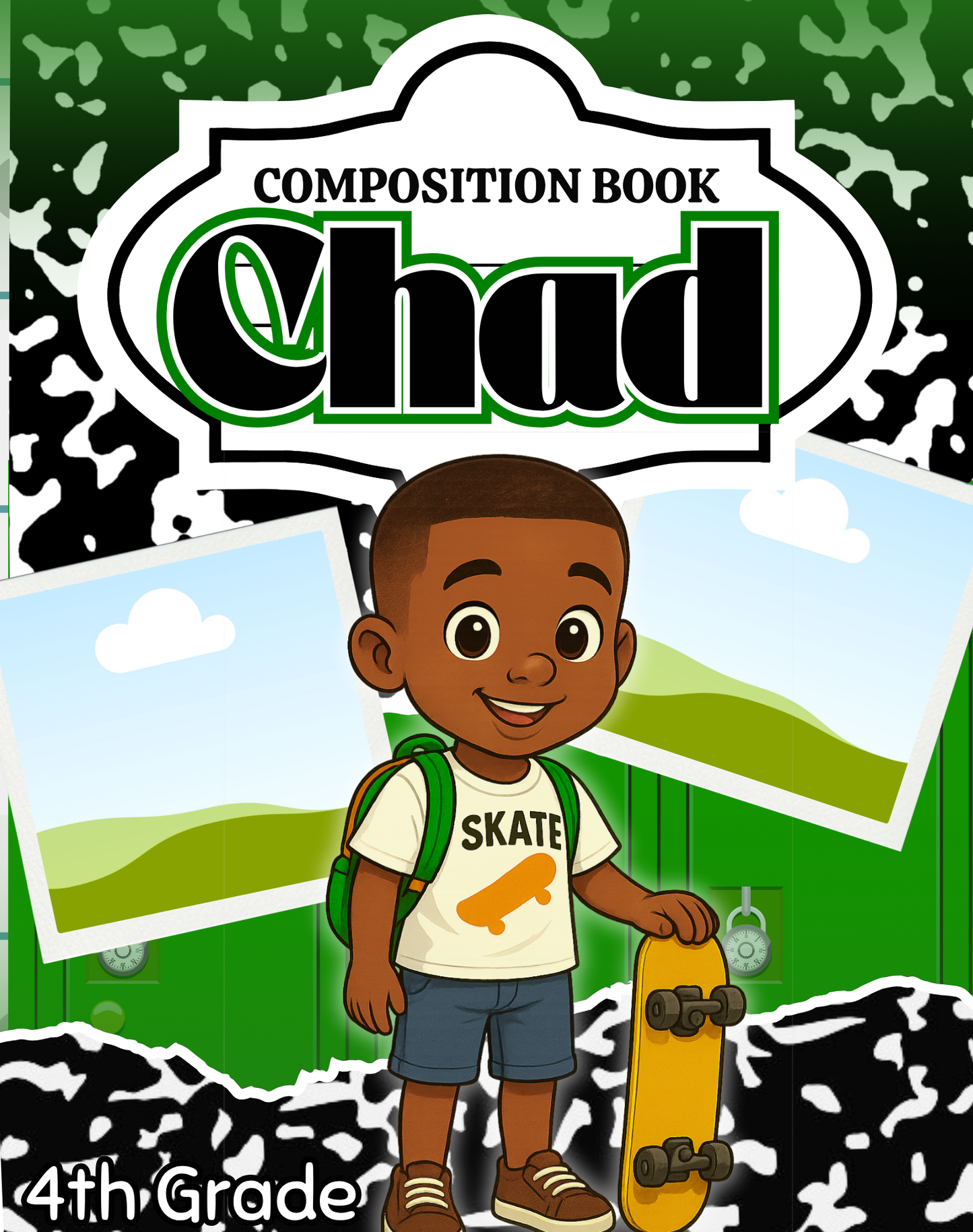 Composition Notebook Designs - Editable Templates